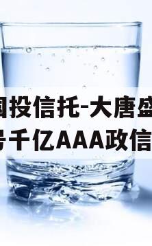 X国投信托-大唐盛世2号千亿AAA政信