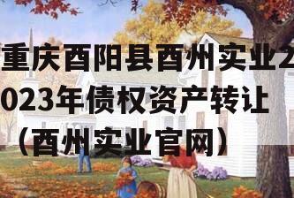 重庆酉阳县酉州实业2023年债权资产转让（酉州实业官网）