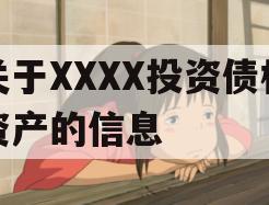 关于XXXX投资债权资产的信息