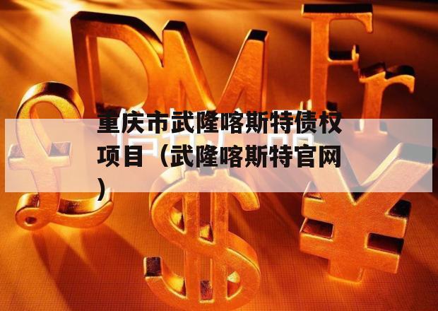 重庆市武隆喀斯特债权项目（武隆喀斯特官网）