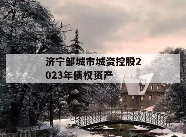 济宁邹城市城资控股2023年债权资产