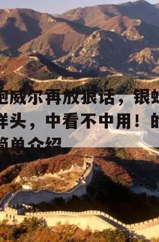 鲍威尔再放狠话，银蜡样头，中看不中用！的简单介绍