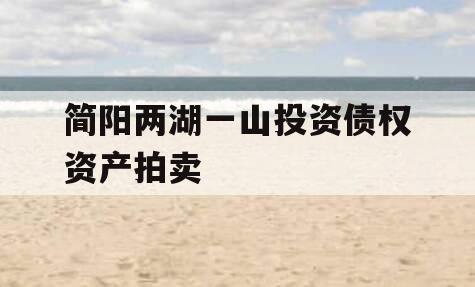 简阳两湖一山投资债权资产拍卖