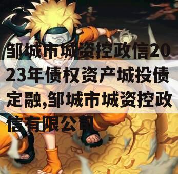 邹城市城资控政信2023年债权资产城投债定融,邹城市城资控政信有限公司
