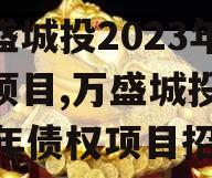 万盛城投2023年债权项目,万盛城投2023年债权项目招标