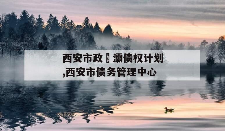 西安市政浐灞债权计划,西安市债务管理中心