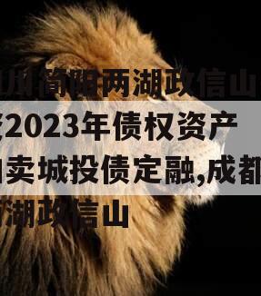 四川简阳两湖政信山投资2023年债权资产拍卖城投债定融,成都两湖政信山