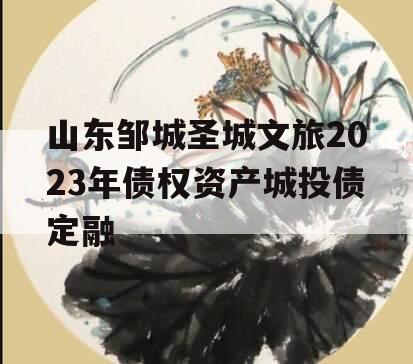 山东邹城圣城文旅2023年债权资产城投债定融