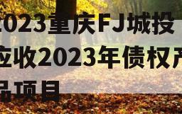 2023重庆FJ城投应收2023年债权产品项目