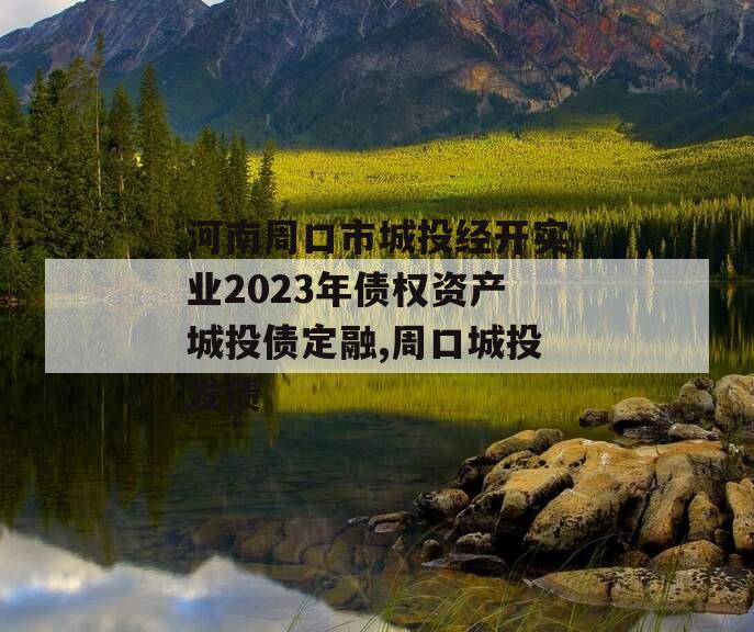 河南周口市城投经开实业2023年债权资产城投债定融,周口城投发债