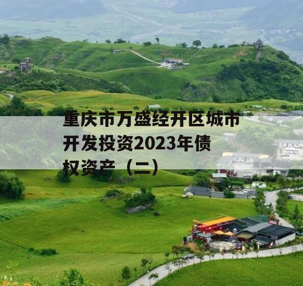 重庆市万盛经开区城市开发投资2023年债权资产（二）