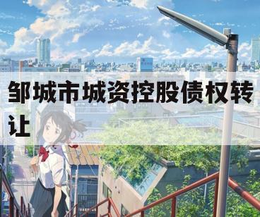 邹城市城资控股债权转让