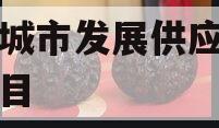 菏泽城市发展供应链金融项目 菏泽城市发展供应链金融项目