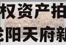 四川龙阳天府新区建设投资债权资产拍卖项目,四川龙阳天府新区投资有限公司政信