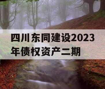 四川东同建设2023年债权资产二期 四川东同建设2023年债权资产二期