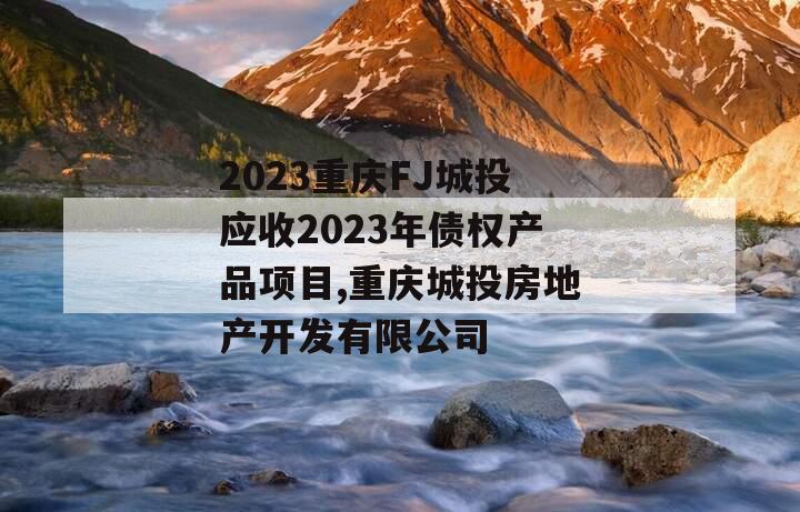 2023重庆FJ城投应收2023年债权产品项目,重庆城投房地产开发有限公司