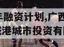 广西防城港市城投2023年融资计划,广西防城港城市投资有限公司