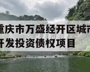 重庆市万盛经开区城市开发投资债权项目