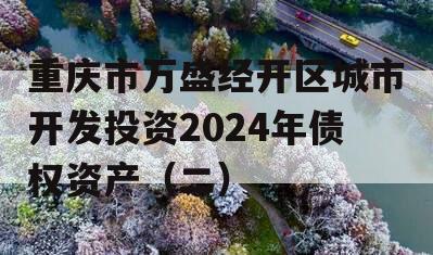 重庆市万盛经开区城市开发投资2024年债权资产（二）