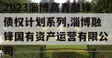 2023淄博高青融锋债权计划系列,淄博融锋国有资产运营有限公司