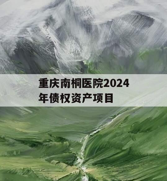 重庆南桐医院2024年债权资产项目