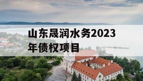 山东晟润水务2023年债权项目
