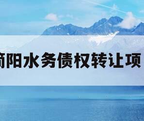 简阳水务债权转让项目