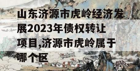 山东济源市虎岭经济发展2023年债权转让项目,济源市虎岭属于哪个区