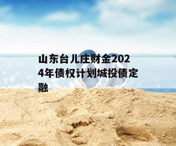山东台儿庄财金2024年债权计划城投债定融