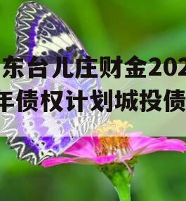 山东台儿庄财金2024年债权计划城投债定融 山东台儿庄财金2024年债权计划城投债定融