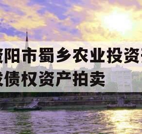 资阳市蜀乡农业投资开发债权资产拍卖