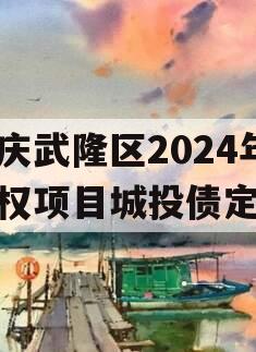 重庆武隆区2024年债权项目城投债定融