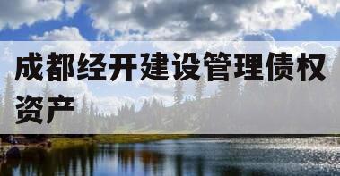 成都经开建设管理债权资产 成都经开建设管理债权资产
