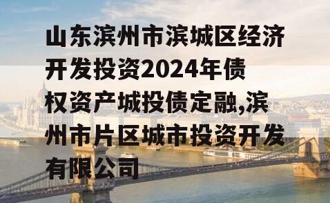 山东滨州市滨城区经济开发投资2024年债权资产城投债定融,滨州市片区城市投资开发有限公司
