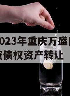 2023年重庆万盛国资债权资产转让