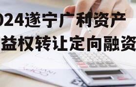 2024遂宁广利资产收益权转让定向融资计划