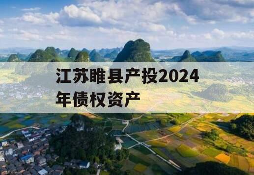 江苏睢县产投2024年债权资产