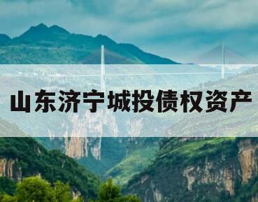 山东济宁城投债权资产