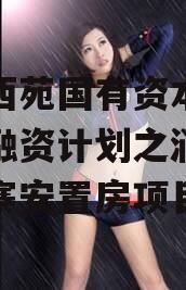洛阳西苑国有资本投资债权融资计划之润西区兴隆寨安置房项目