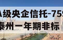 A级央企信托-759泰州一年期非标