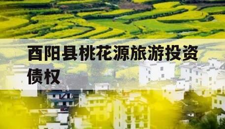 酉阳县桃花源旅游投资债权