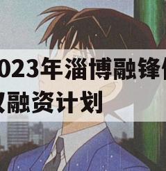2023年淄博融锋债权融资计划