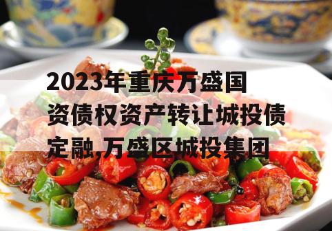 2023年重庆万盛国资债权资产转让城投债定融,万盛区城投集团