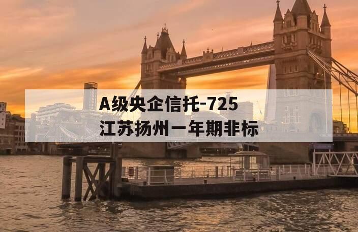 A级央企信托-725江苏扬州一年期非标