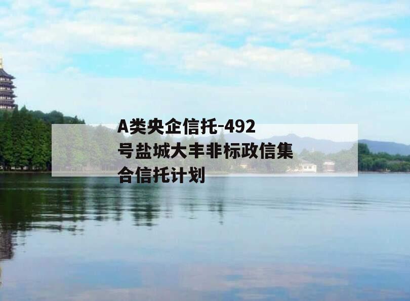 A类央企信托-492号盐城大丰非标政信集合信托计划