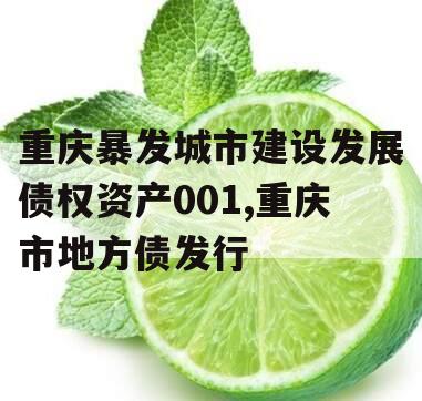 重庆暴发城市建设发展债权资产001,重庆市地方债发行
