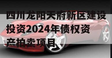 四川龙阳天府新区建设投资2024年债权资产拍卖项目