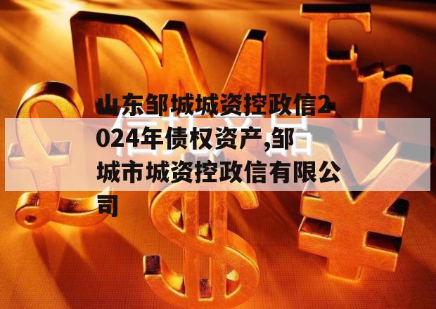 山东邹城城资控政信2024年债权资产,邹城市城资控政信有限公司