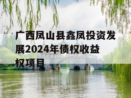 广西凤山县鑫凤投资发展2024年债权收益权项目