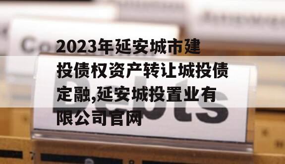 2023年延安城市建投债权资产转让城投债定融,延安城投置业有限公司官网